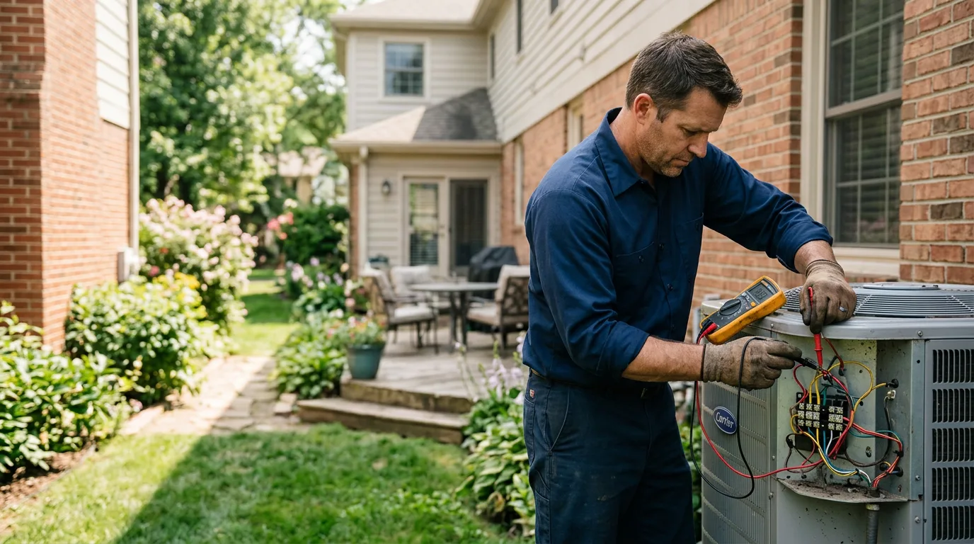 HVAC technician working near Forsan, TX